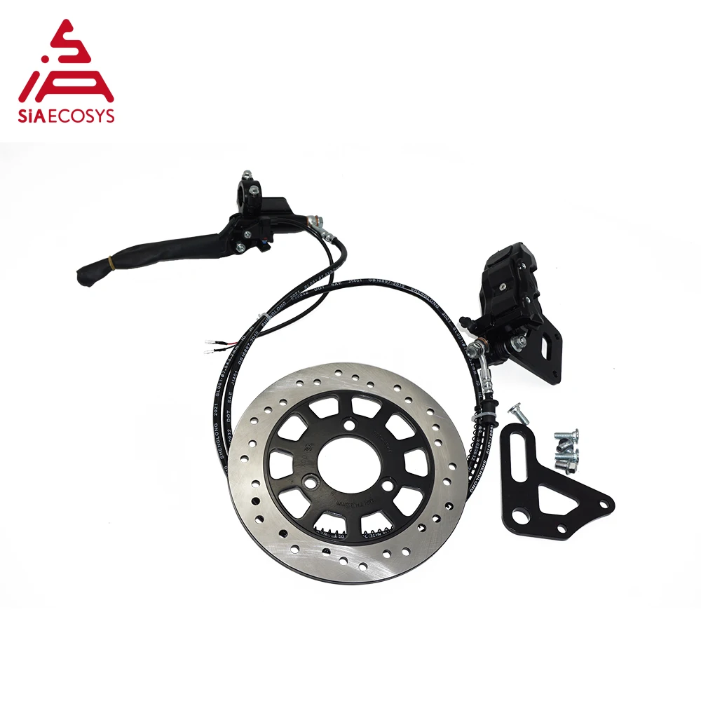 Frenos hidráulicos de alta calidad para Scooter Eléctrico, juego de montaje de freno de disco trasero para motocicleta eléctrica