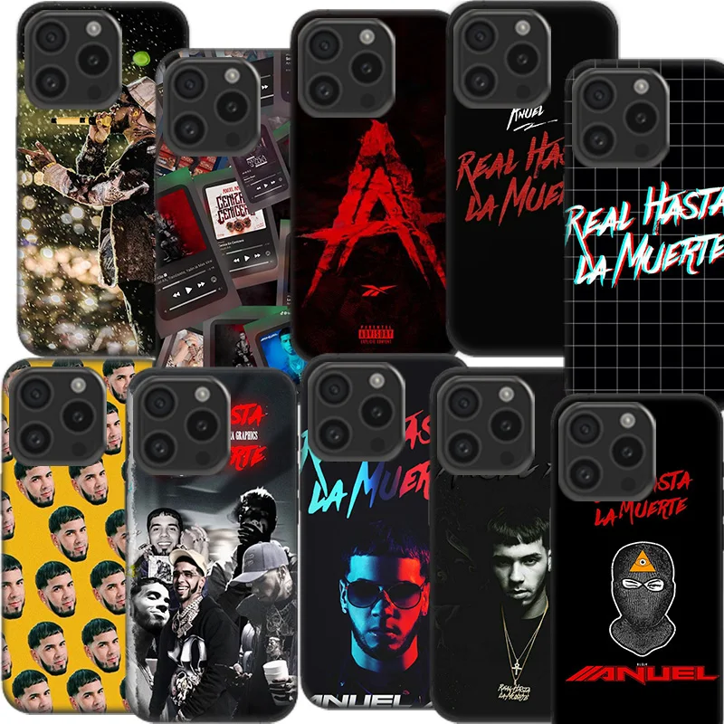 Anuel AA Real H-Hasta La M-Muerte Clear Phone Case For Aplee iPhone 12 13 Mini 14+ 15 Plus 16 Pro Max Cover 11 Pro X XS Max Coqu