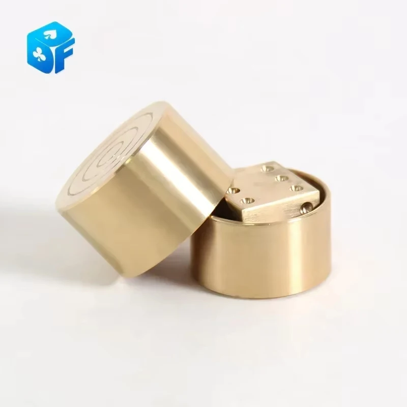Super Mental Die (Brass) Magic Tricks Stage Close Up Magia Dice Number Prediction Magie Metalism Gimmick Prop Accessories
