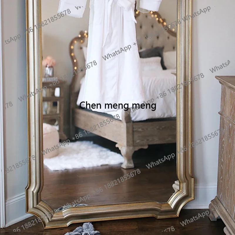 Large Full-Length Mirror for Living Room, Cloakroom, Home Use, Customizable European and American French Style 3