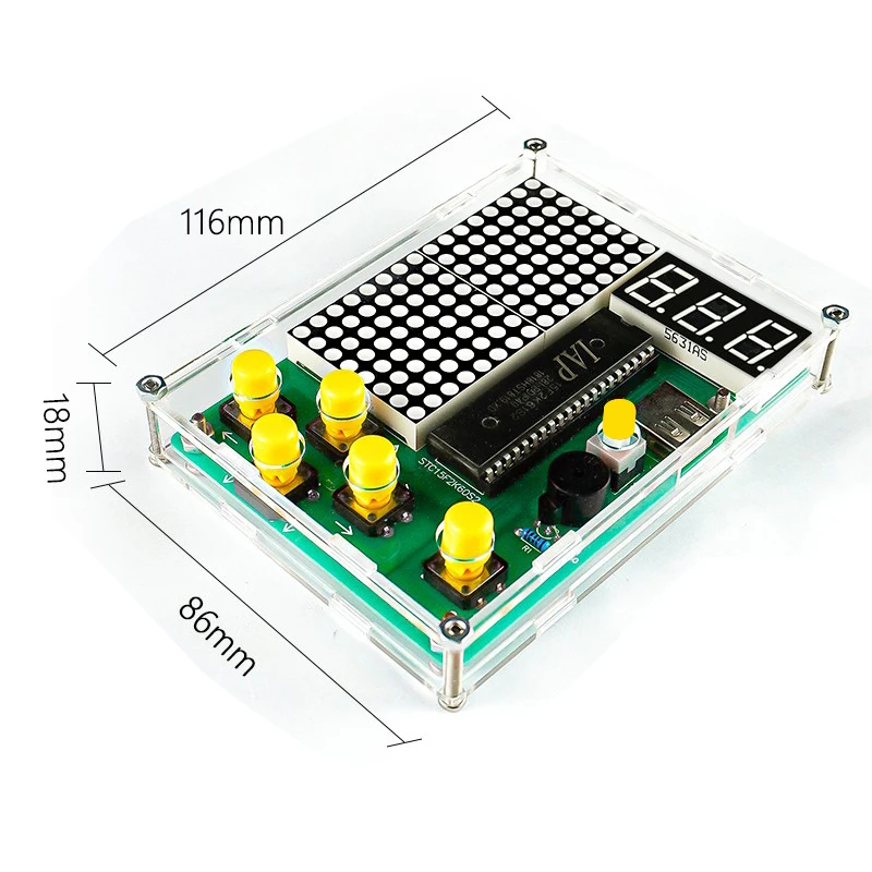 DIY Electronic Kit Pixel Game Making Kits Soldering Practice DIY Snake Plane Racing Game 51 Microcontroller Fun Welding Suit