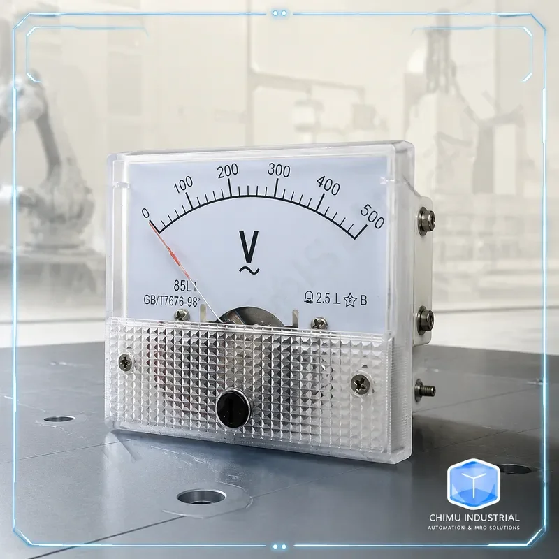 【CHIMU INDUSTRIAL】 85L1-V Analog AC Voltmeter 100V 250V 450V Panel Mount Pointer Voltage Measuring Instrument Gauge Head