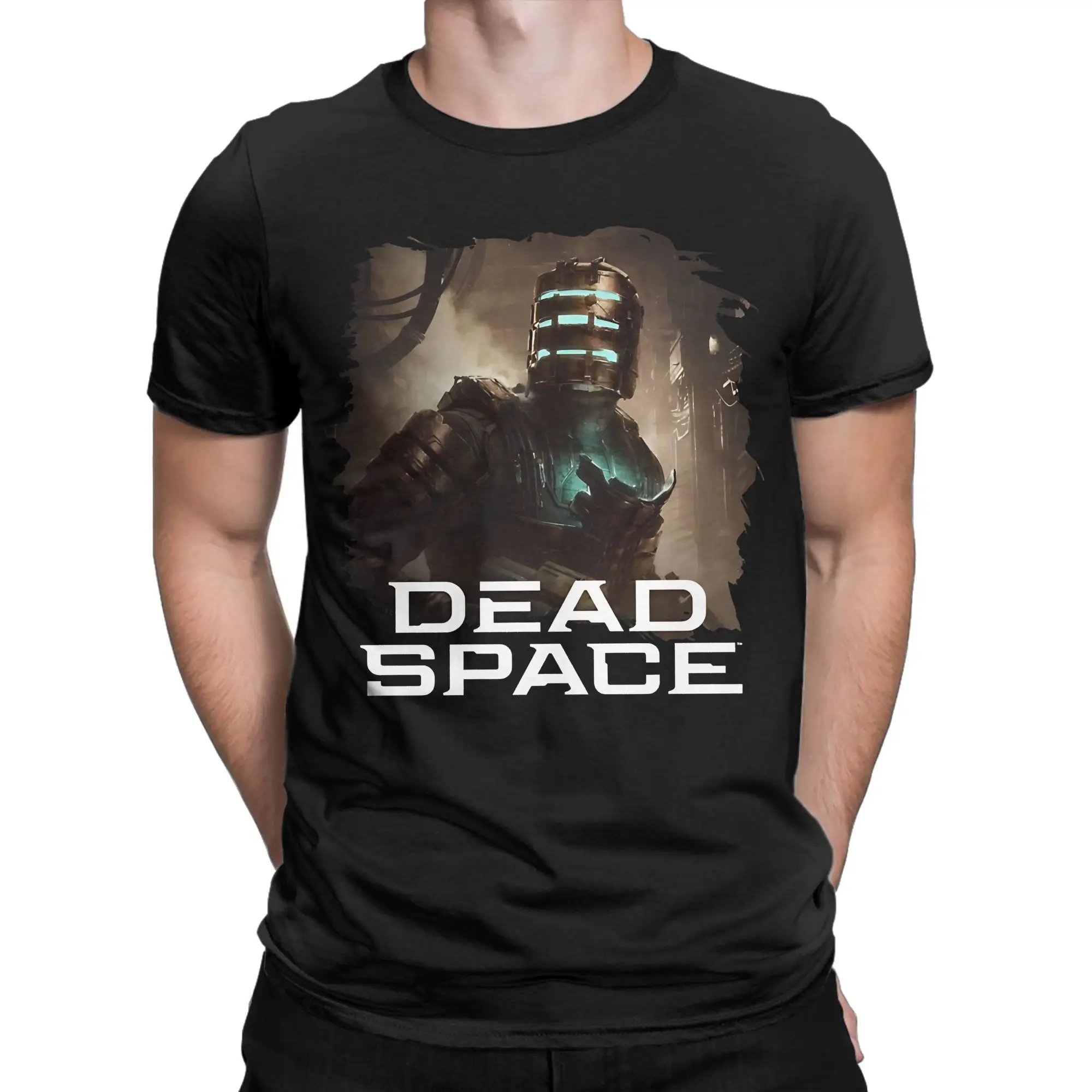 Fashion Dead Space  Isaac Clarke    T Shirt Men 100%Cotton Short Sleeve  Crewneck Summer Clothing