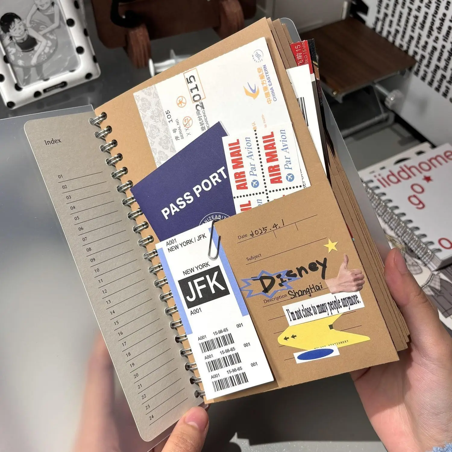 The New Hot-selling A5 Kraft Paper Kangaroo Notebook Travel Storage High-value Notebook DIY Coil Student Hand Ledger Notepad