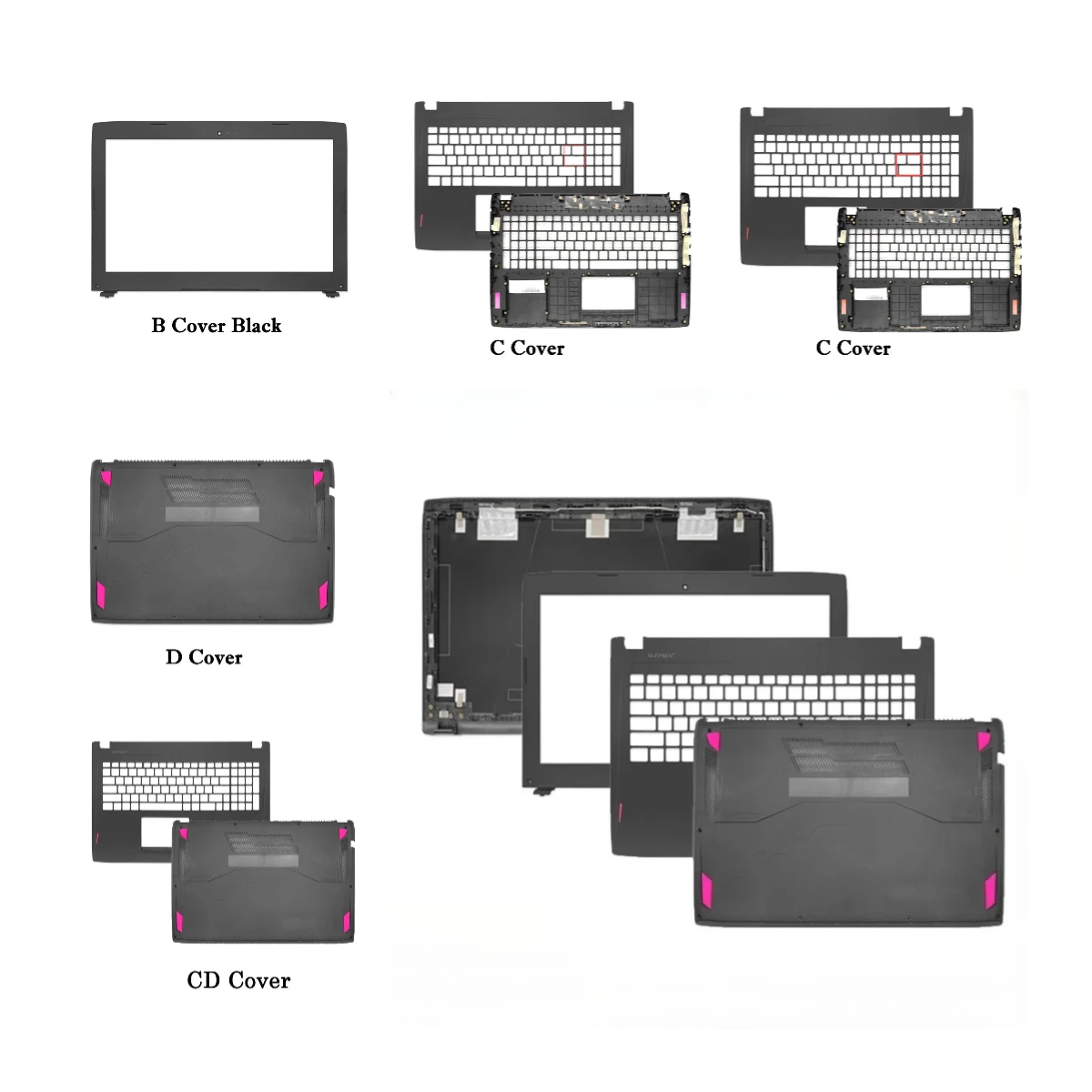 New For ZX60V FX60V GL502V S5V GL502VS GL502VM FX60VM ZX60VM Laptop LCD Back Cover Front Bezel Palmrest Topcase Bottom Base Case