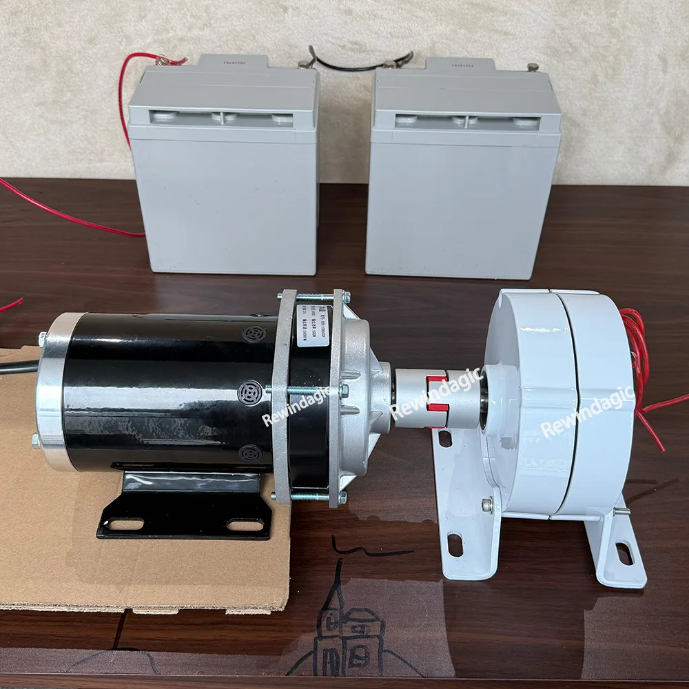 10KW 8000W 48V 24V 12V 3Phase Alternator Permanent Magnet Generator With DC Motor Complete Set Power Generator System Household