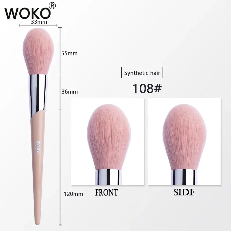 1/3pcs Makeup Brush Face Contour Powder Foundation Bronzer Cream Blush Eyeshadow Smudge Eyeliner Fashion Fenty Style Beauty Tool