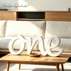 Custom One Sign Photo Prop for First Birthday Photo Shoot for Babies Wooden Number Sign Photographer Number Sign
