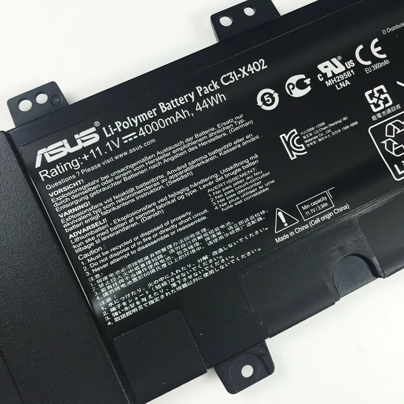 Original C31-X402 Battery Applicable to Asus VivoBook S300 S400 S300CA S400C C31-X402 Brand New