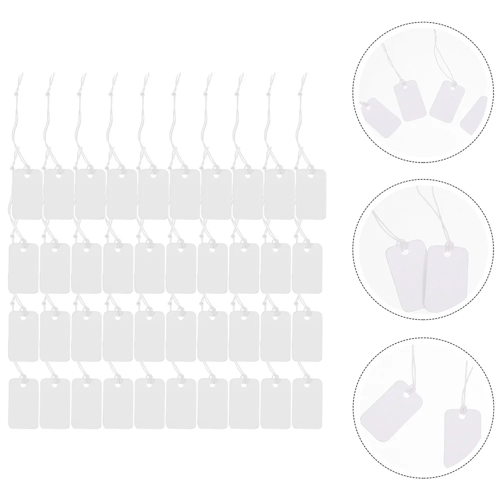 

200Pcs Hanging Price Tag Paper Tag Practical for Gifts and Ornaments in Shops Hangtag Paper Label Price Label