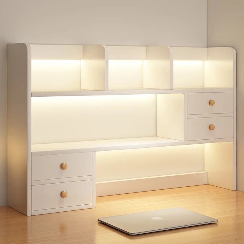 Desktop storage rack, bedroom office desk bookshelf, small multi-layer shelf, living room desk storage, simple bookcase