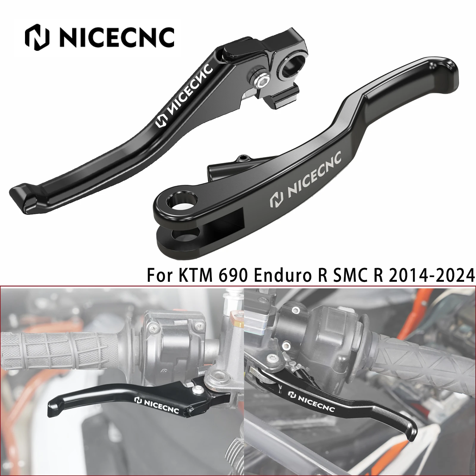 Para KTM 690 Enduro R 690 SMC R 2014-2023 Husqvarna 701 Enduro SM 16-2023 NICECNC palanca de embrague de freno corto para GasGas 700 SM ES