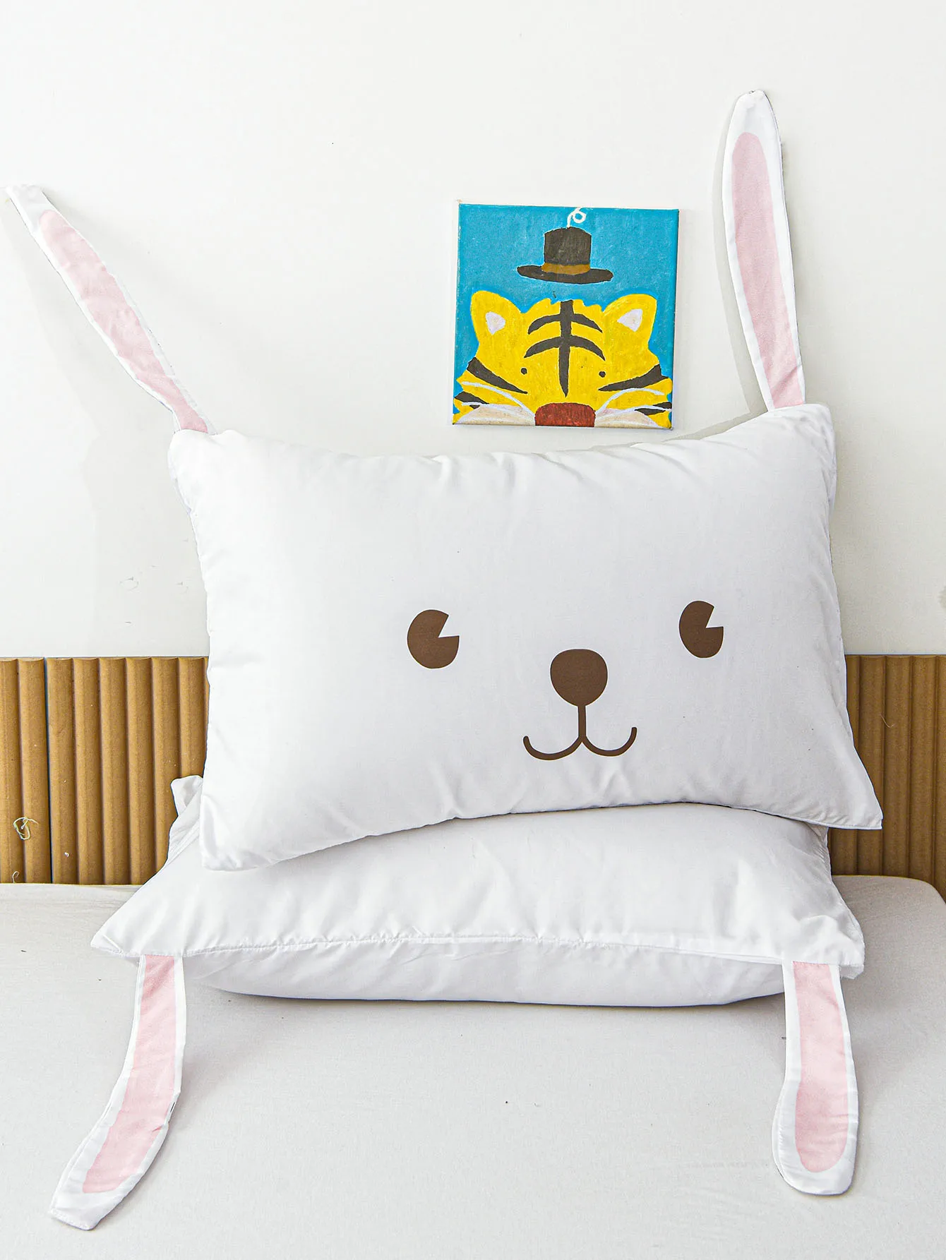 Cartoon Pillowcases Cute Rabbit Pillowcases Shabby Chic Design Cute Pillow Shams 2 Pack