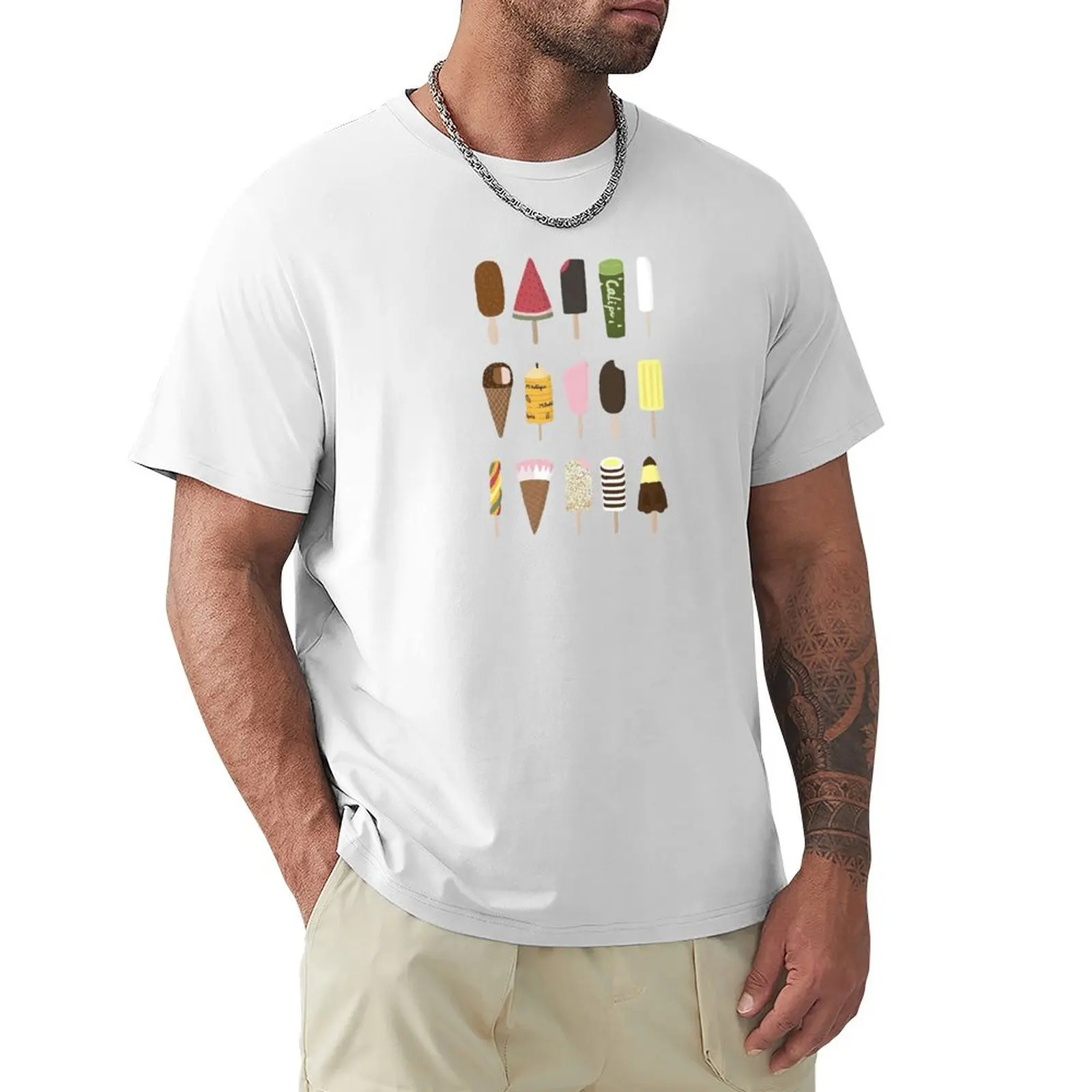 Ice creams T-Shirt aesthetic clothes heavyweights mens t shirts casual stylish