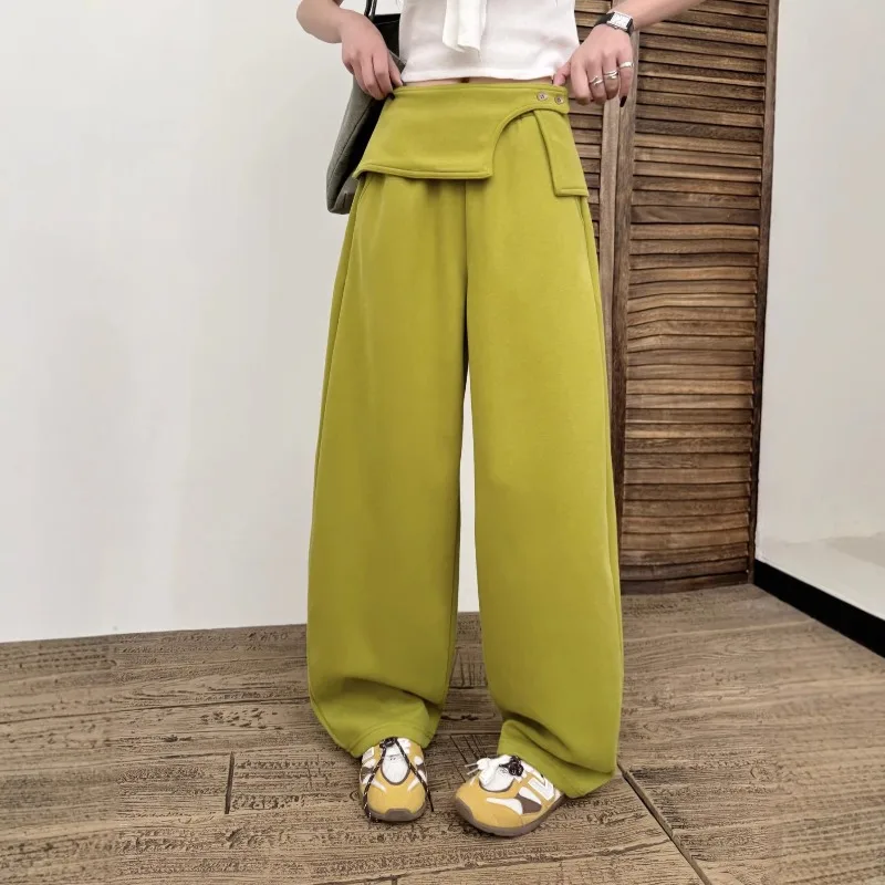 

Женские брюки-шаровары с широкими штанинами, свободные, тонкие, универсальные, повседневные, весенние, новинка, популярные