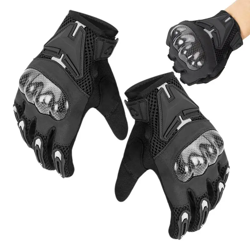 

Motorcycle Gloves Winter Touch Screen Snowmobile Gloves Men Breathable Full Finger Winter Riding Gloves For Cold Weather