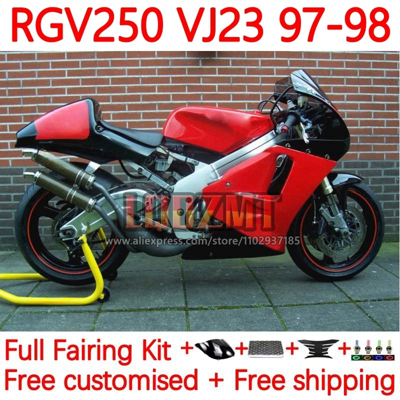 Bodywork For SUZUKI RGV250 RGVT-250 VJ 23 RGVT250 RGVT RGV 250 CC SAPC VJ23 red stock 1997 1998 RGV-250 97 98 Fairing 88No.116