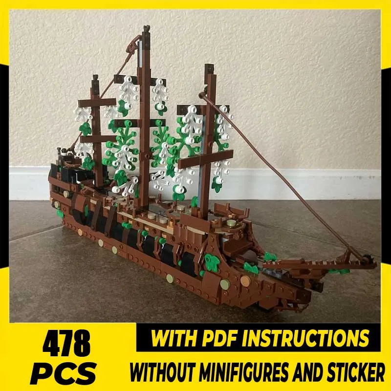 

Pirates Model Moc Building Blocks Pirate Flight Model Technology Brick DIY Assembly Creative Model Construction Holiday Set Toys