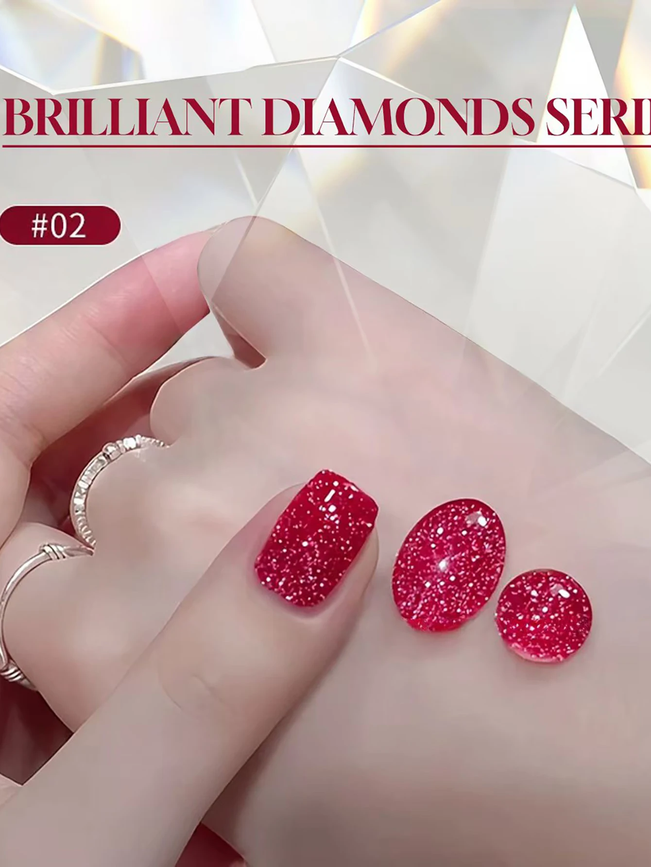 1 stücke ZH Flash Burst Bunte Blütenblatt Glitter Diamant Gel Nagellack Neue Disco Reflektieren Licht Glitter Diamant Nail art Nagel supp