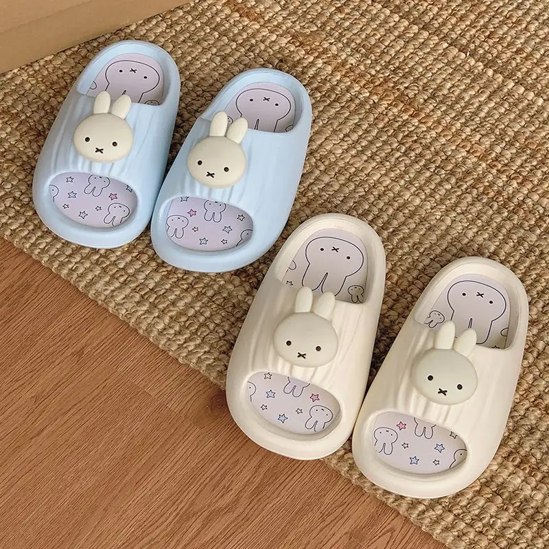 

Cute Miffy Rabbit EVA with Insole Slippers Suitable for All Seasons, Soft Bottom Anti Slip Cartoon Couple Anime Outfit Gift