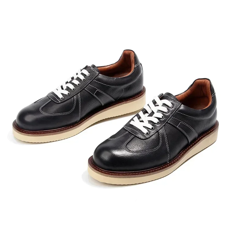 Classic Young Men Leather Shoes Fashion Retro Luxury Sneakers for Men Geuine Leather Mocasines Hombre