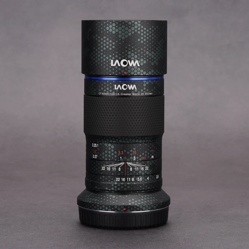 For LAOWA Nikon Mouth CF65 F2.8 Lens Protection Film LAOWA Carbon Fiber Sticker Full Pack 3M