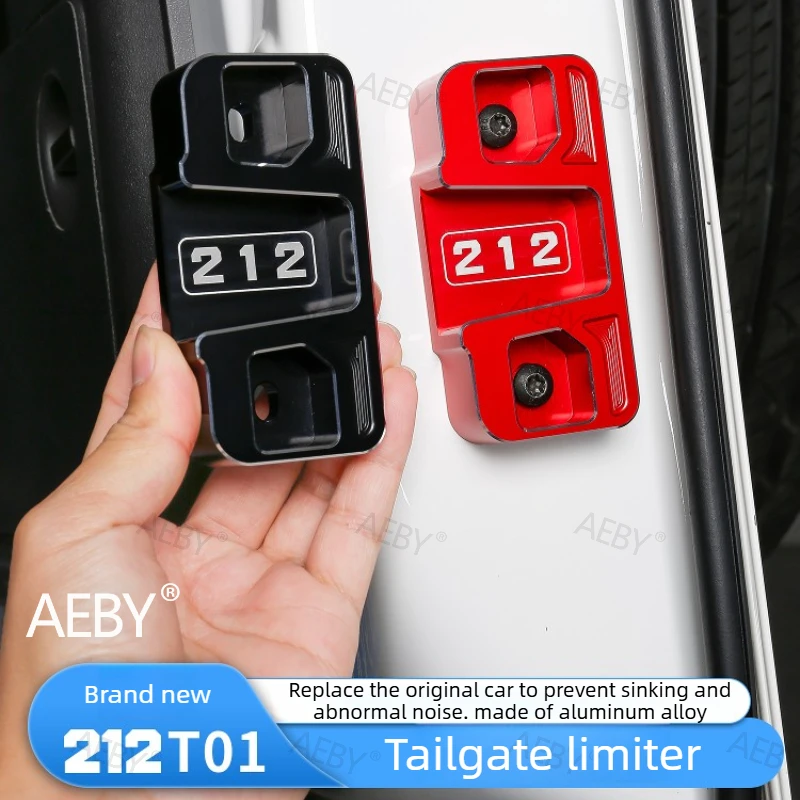 

AEBY For BAIC 212 T01 Aluminum tailgate stopper bumper,tailgate stopper,rattle eliminator,Anti-sinking,Car exterior accessories