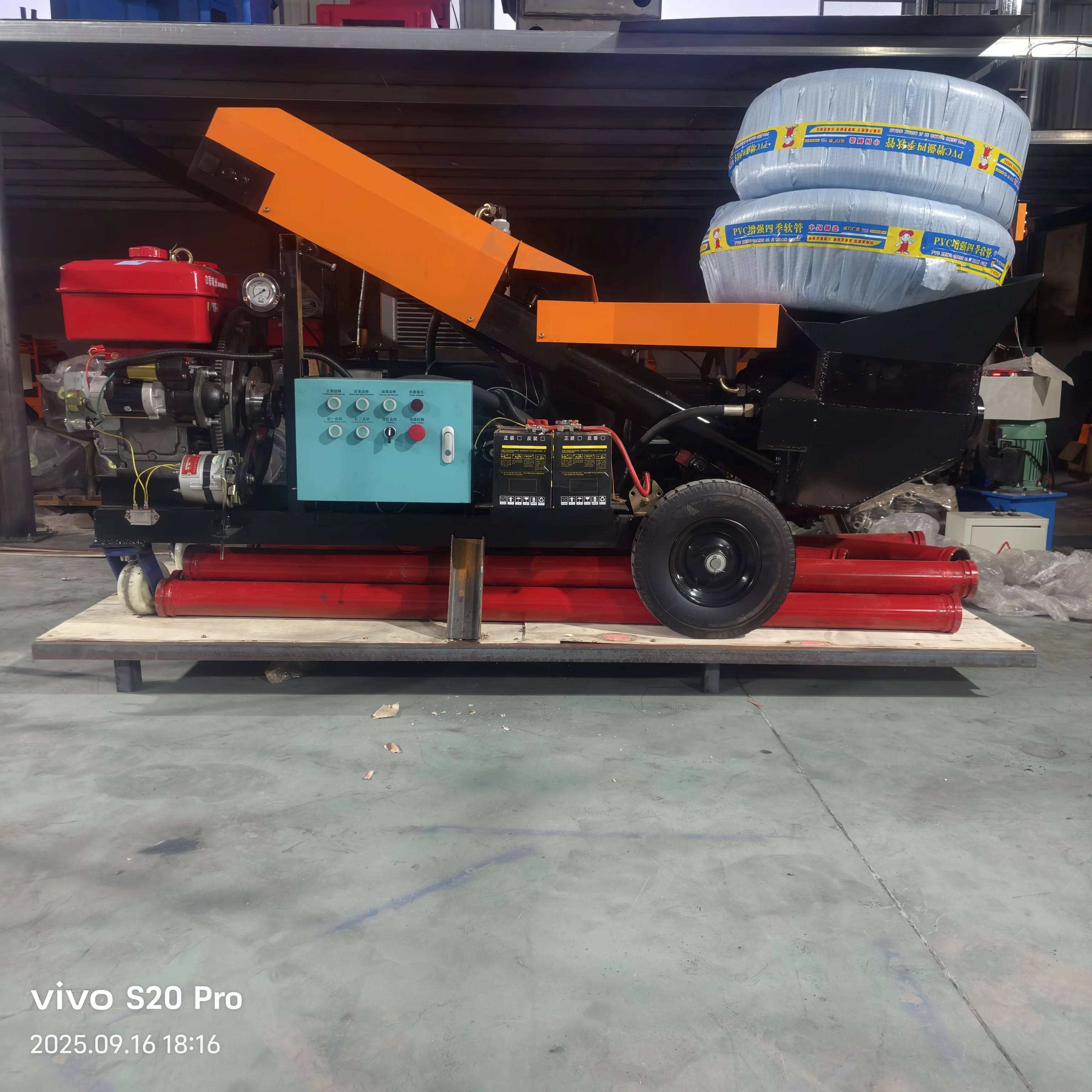 Electric/Diesel Concrete Pump Machine Construction Machinery Concrete Machinery Engineering Diesel Small Concrete Pumps