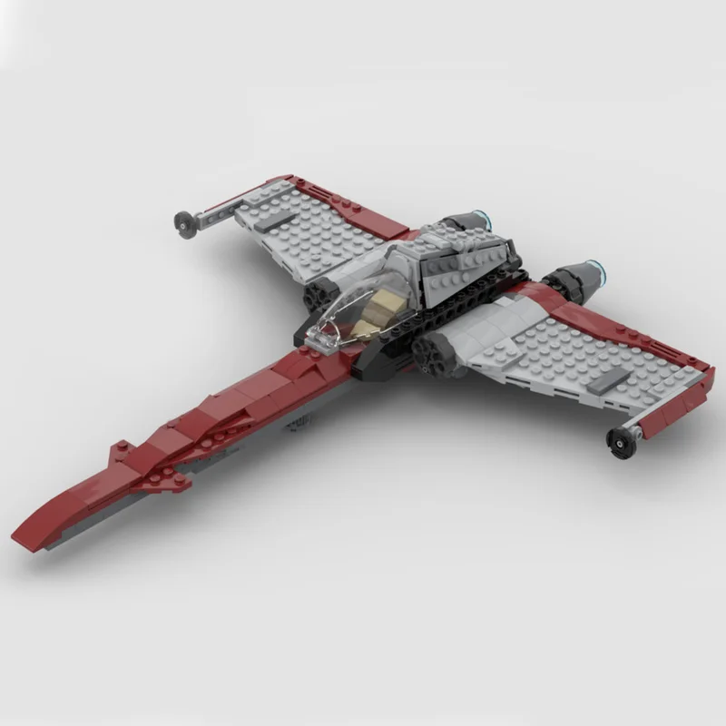 308 parti MOC Creativo Rosso Warplane Tecnologia Modulare Building Blocks Modello Per I Bambini Assemblaggio FAI DA TE Display Giocattolo Festival Regalo