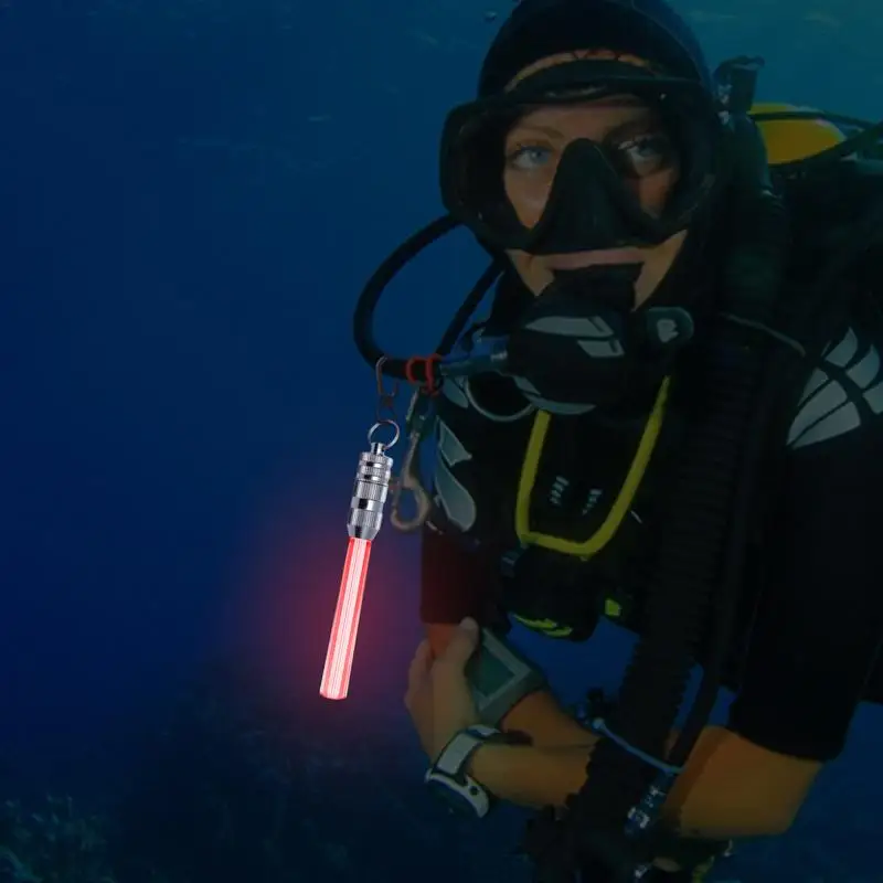 

Scuba Flashlight For Diving Bright Underwater Light With Clip LED Light Stick Dive Light Constant On And Flashing 50hrs Burn