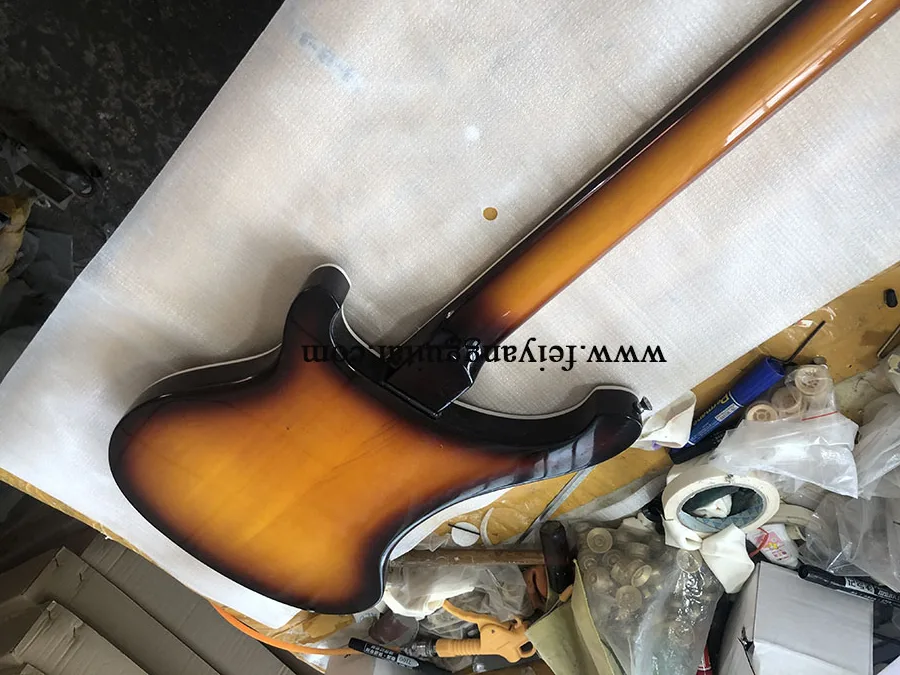 Electric Bass Guitar,4 Strings, Output Jack, 4003Sunburst Color, High Quality, Custom Guitar, Free Shipping