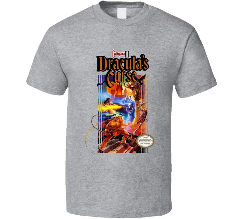 Castlevania 3 Dracula's Curse Retro Video Game T Shirt