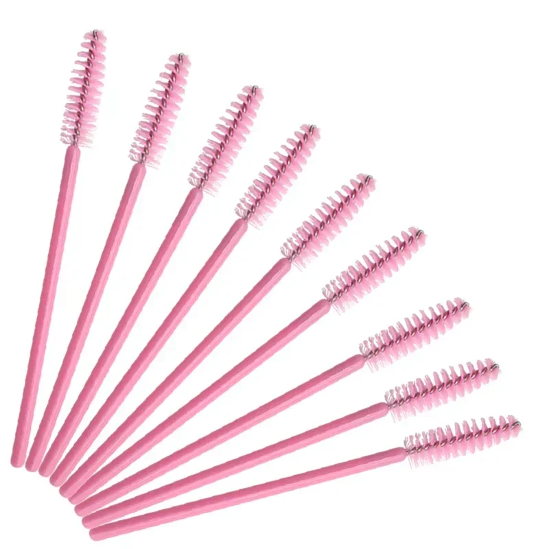 50Pcs Make-Up Pinsel Werkzeuge Einweg Nylon Mascara Zauberstab Applikator Wimpern Pinsel Für Pfropfen Wimpern Verlängerung Frauen