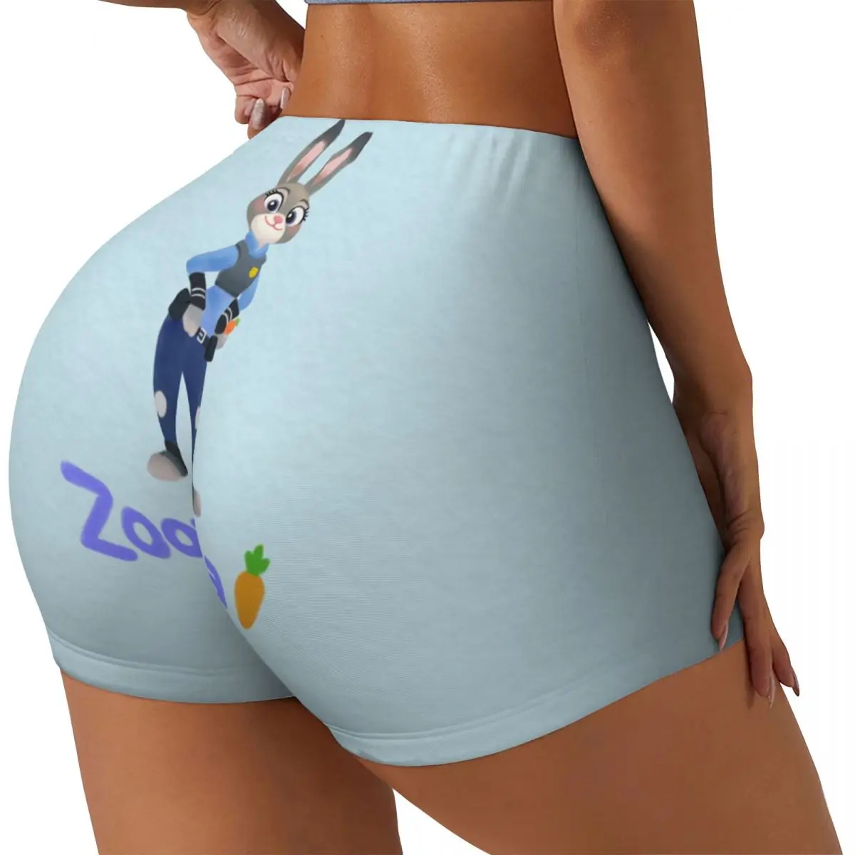 Custom Judy Anime Cartoon Volleyball Biker Workout Shorts Women's Gym Athletic Yoga Shorts