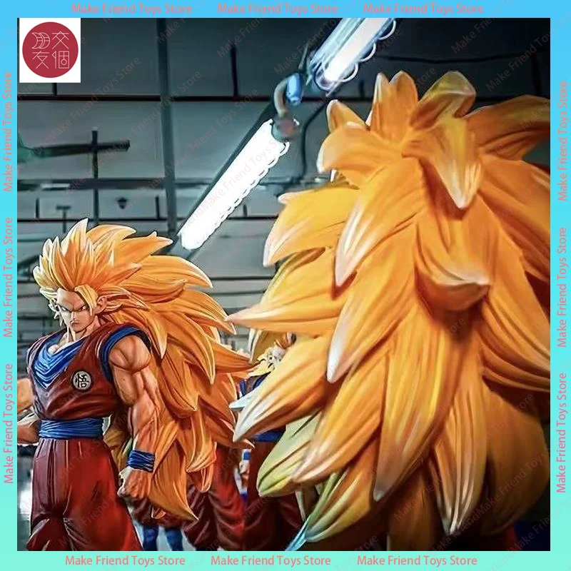 1/4 مقياس 56 سنتيمتر Jt ستوديو الشكل سوبر سايان 3 غوكو تمثال لعبة دراغون بول Z كبيرة الحجم الراتنج أنيمي نموذج جامع هدية Ssj3 تمثال