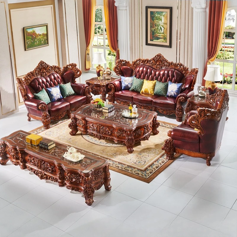 

Customizable European leather sofa