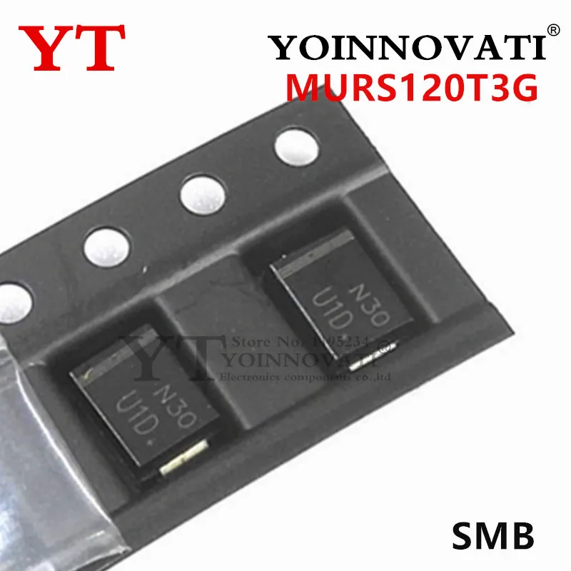 20pcs/lots MURS120T3G MURS120T3 U1D 1A 200V SMB  IC Best quality.