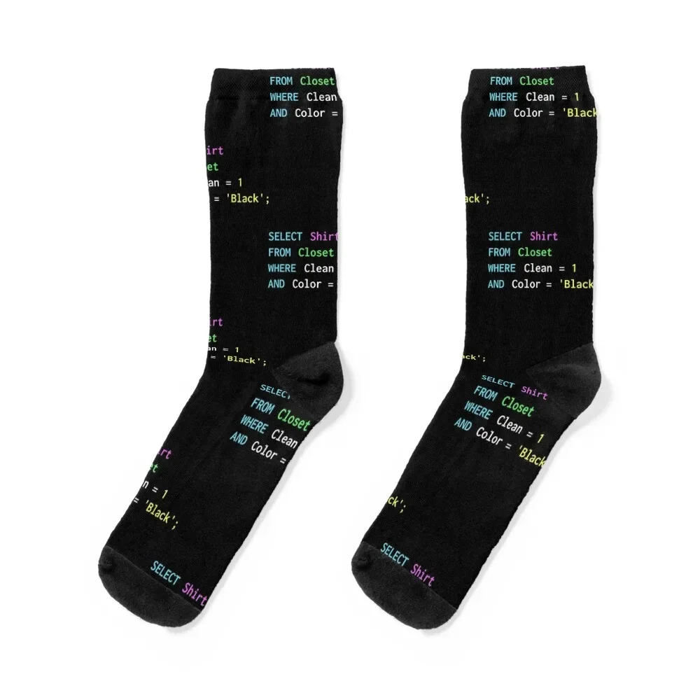 

Funny SQL design for SQL programmers, DBA, and DB admins Socks funny sock Heating sock tennis FASHION Socks Male Women's