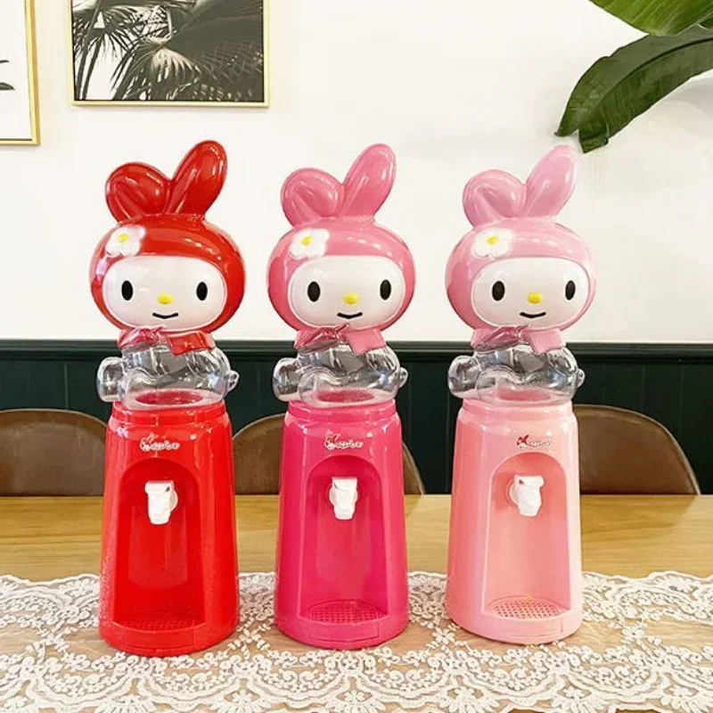 Sanrio Kawaii HelloKitty Water Dispenser MyMelody Cartoon Dormitory Home Mini Water Dispenser Children Press Water Fountain Toys