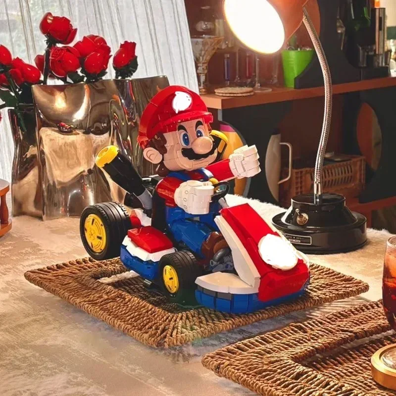 

2025 New Standard Kart Classic Game Racing Car 72037 Model Building Blocks City Car Assembly Bricks Toys for Kids Adult gifts