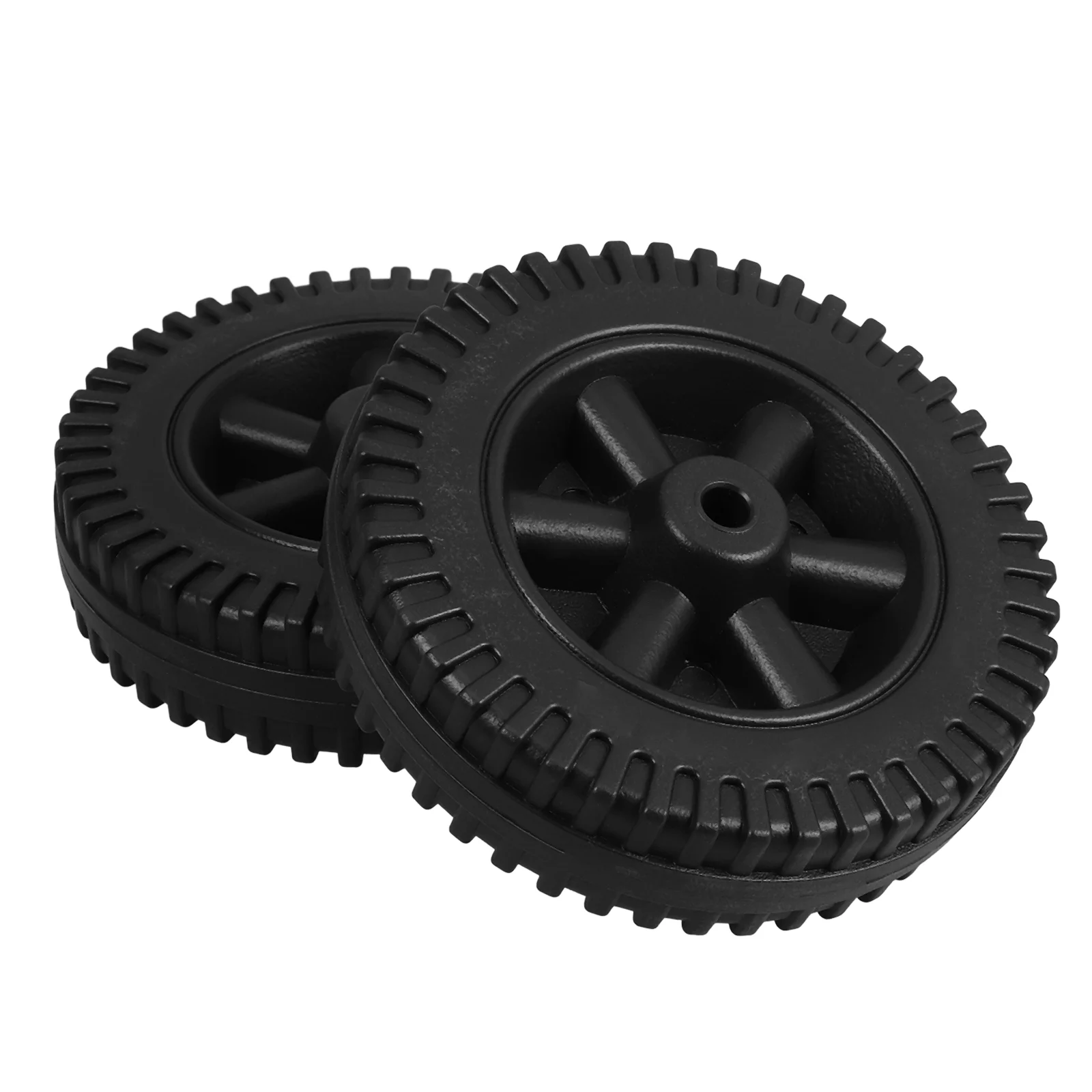 2 Pcs Oven Wheels Lawn Mower Grill Replacement Tire Casters Hdpe Swivel for Cart Cooler Kit