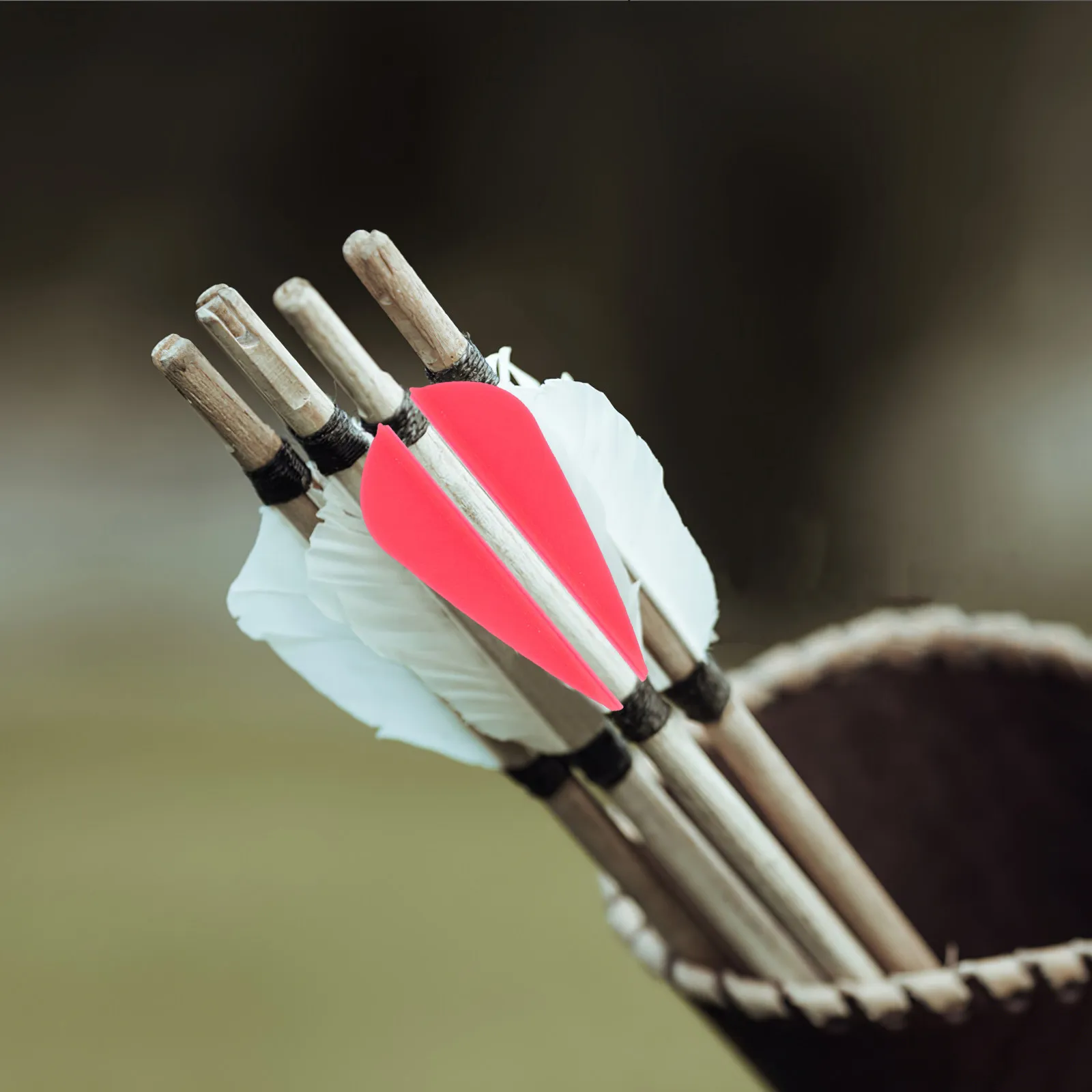 50Pcs Rubber Arrow Vanes Archery Supplies for Flight Stability and Direction Control Arrow Vanes Rubber Fletchings
