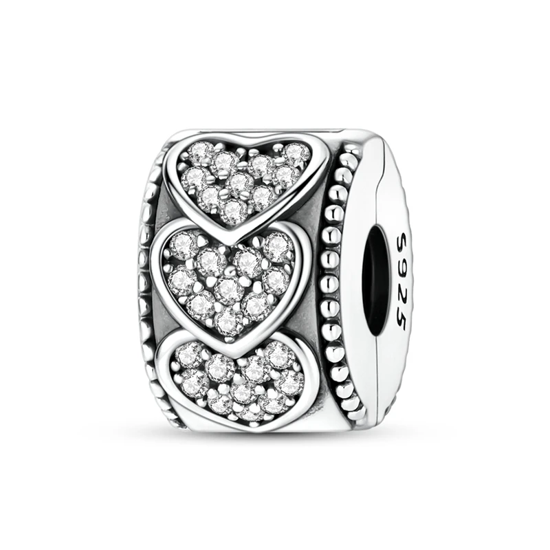Neue 925 Sterling Silber Charms Perlen Schlüssel Löwe Mond Affe Katze Kuchen Anhänger Passend für Original Armband Damen Mädchen DIY Schmuck Geschenk – Detail 36