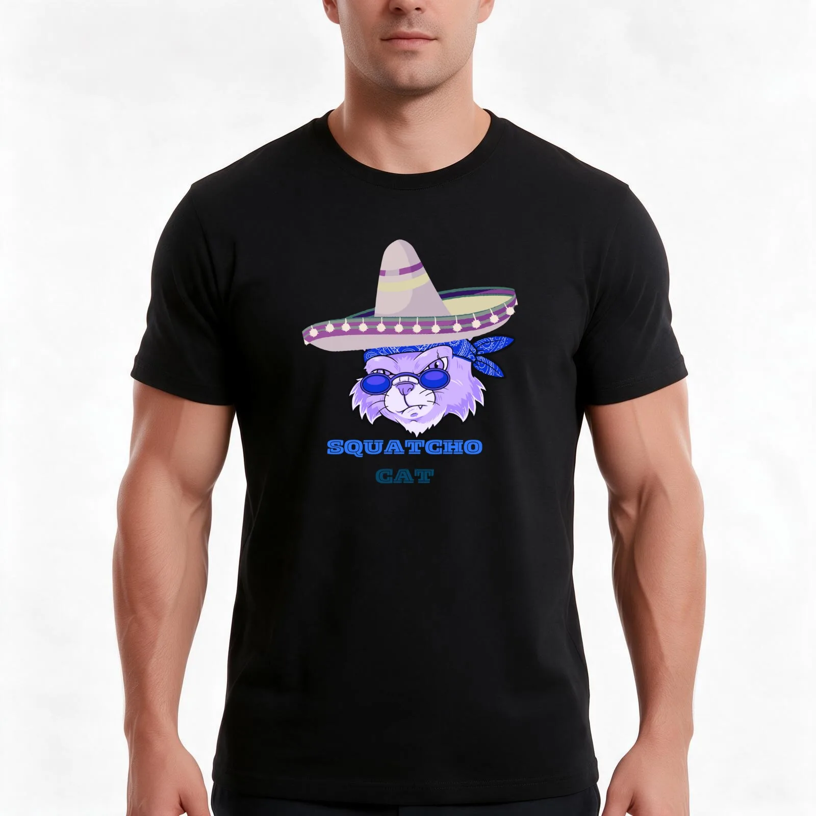 Cinco de Mayo Cat Event Mexican Fiesta T-Shirt, Summer Casual Cotton Tee, Oversized Streetwear Tops, Vintage Graphic Print