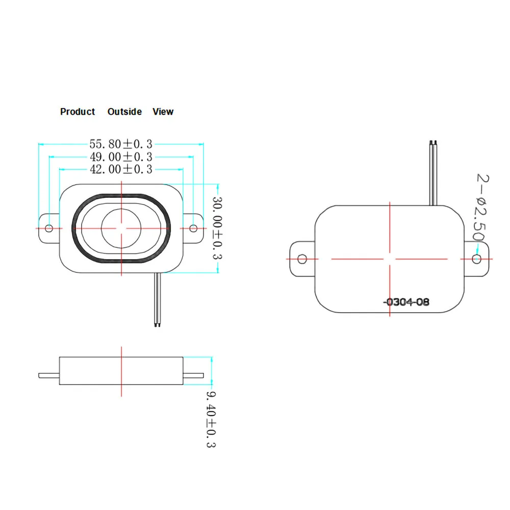 2PCS 3040MM Mini Audio TV Speaker Driver 8 Ohm 3W Loudspeaker DIY Sound Toy Computer Speaker For Sound System