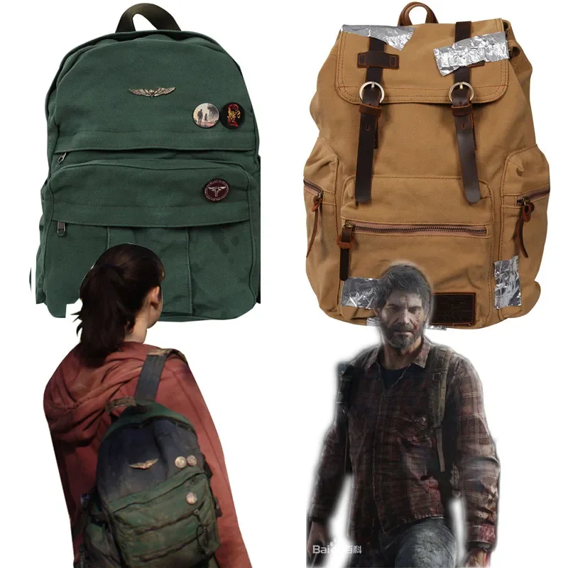 The Last of Us Ellie Joel Miller Cosplay Crossing Backpack TV 3D Print School Bag  Rucksack for Men Women