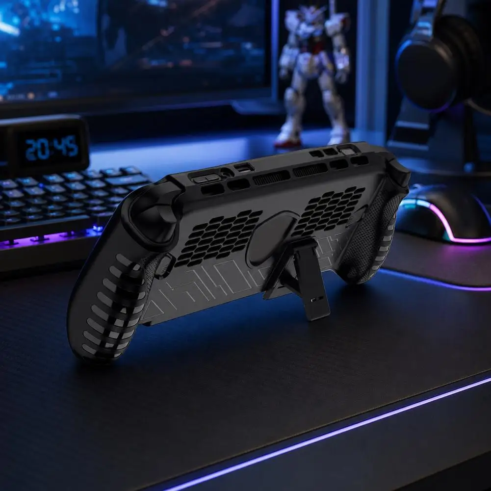 2in1 TPU Bracket Protective Case For MSI Claw 8 EX AI+ Drop-proof and Scratch-resistant Soft Case