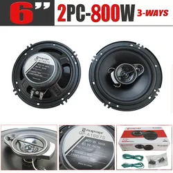 1Pair 6inch (2X 400W) 800W Car Stereo Speakers Coaxial Audio Car Speaker Quick Replacement Component Speaker Vehicle Door ﻿ ﻿