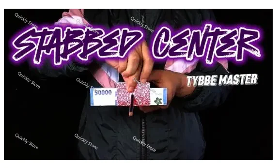 Stabbed center by Tybbe master Magic tricks (Instant Download) Quickly send