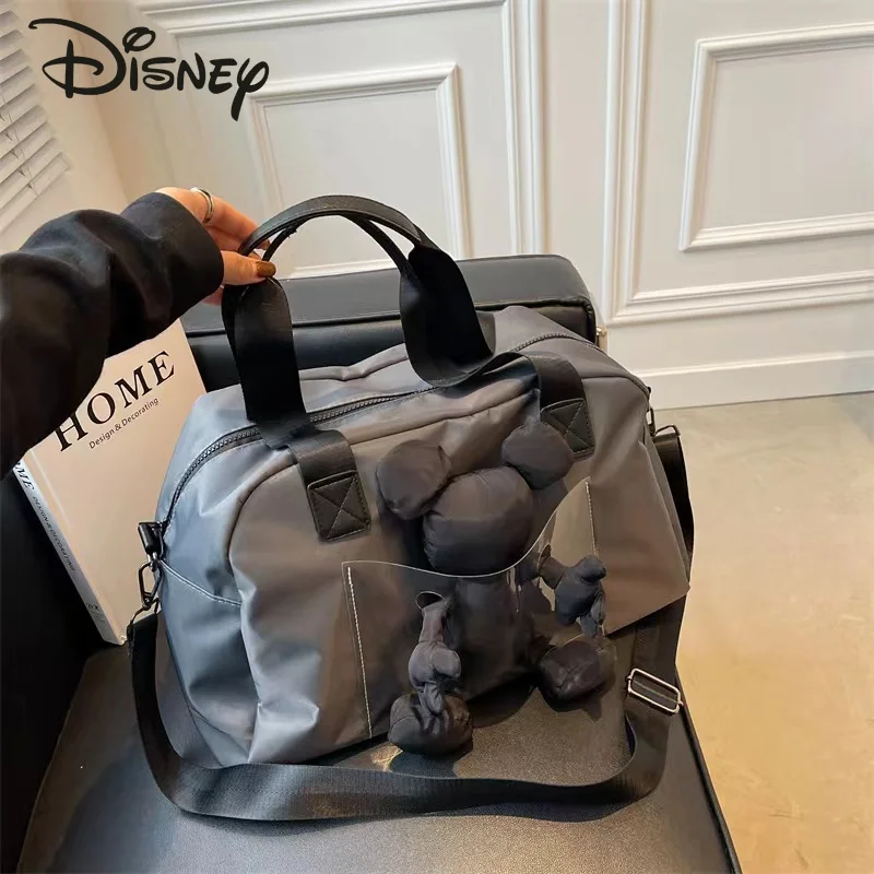 Disney Mickey New Travel Bag Fashion High Quality Solid Color Women\'s Crossbody Bag Casual Large Capacity Unisex Handbag